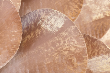 Brown metallic flakes background