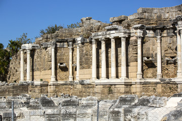 Ruins of the ancient city of Side