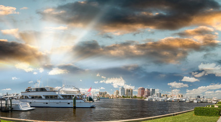 Panoramic view of West Palm Beach - Florida