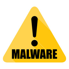Malware Attention Hazard sign