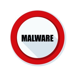 Malware Attention Hazard sign