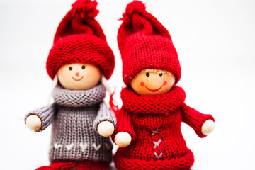 christmas winter puppet figures