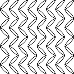 Abstract geometric black and white graphic design deco pattern