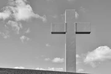 Cross Black & White Horizontial