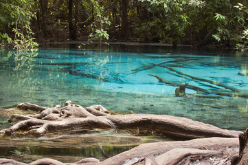 Emerald Pond in bright colors.