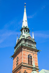 Obraz premium Spire of The German Church, Stockholm