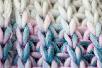 close up of knitted item