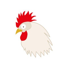 rooster animal cartoon icon image vector illustration design 