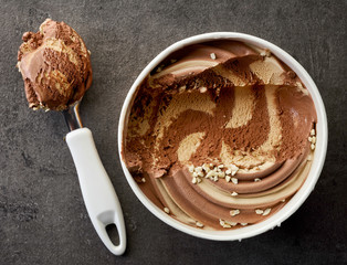 chocolate and peanut ice cream