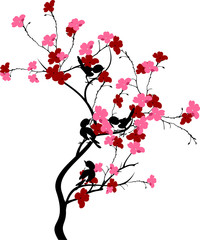 tree branches with birds