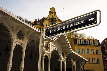 Schild 55 - Freilichtmuseum - obrazy, fototapety, plakaty