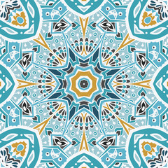 Vector Tribal indian ethnic seamless pattern