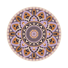 Ornament round mandalas in vector. Abstract design circle element. Graphic template for your design.