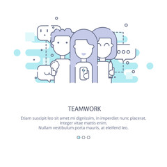 Web page design template of company profile, teamwork, corporate business workflow, career opportunities, team skills, management. Flat layout style, business concept web vector illustration.