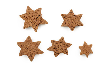 christmas ginger cocoa cookies made by kid set of five