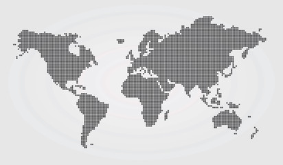 Fototapeta na wymiar World continents map vector