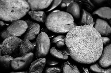Zen stone, water and the rocks