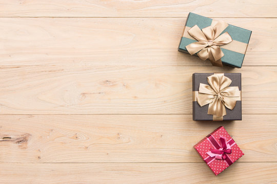 Christmas present in the wood