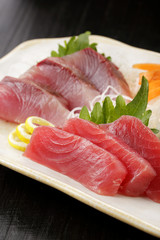 メバチマグロの刺身　Sliced raw bigeye tuna