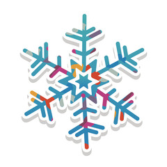 snowflake creative icon image vector illustration design 