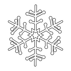 creative snowflake icon image vector illustration design 