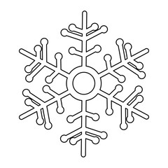 creative snowflake icon image vector illustration design 