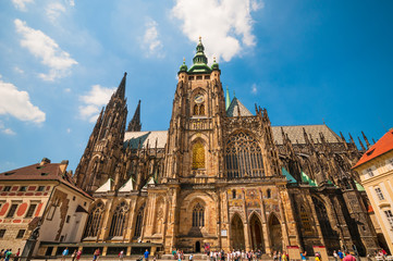 Fototapeta premium Saint Vitus Cathedral in Prague, Czech Republic