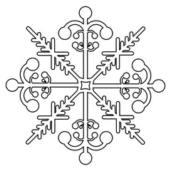 creative snowflake icon image vector illustration design 