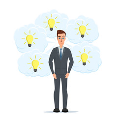 Flat design concept of rent a car. Business cartoon concept. Vector illustration isolated on white background in flat style.