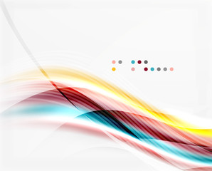 Vector shiny wave abstract background