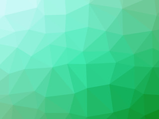 Green white gradient abstract polygon shaped background