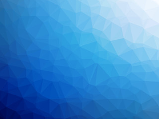 Blue white gradient polygon shaped abstract background - obrazy, fototapety, plakaty
