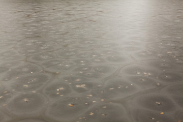 Frozen lake surface with nice texture.