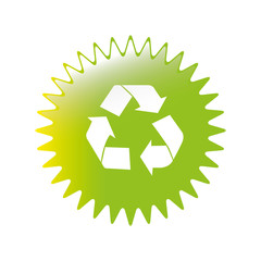 recycle emblem icon image vector illustration design 