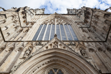 Fototapeta premium A view looking up at York Minster, York, England.