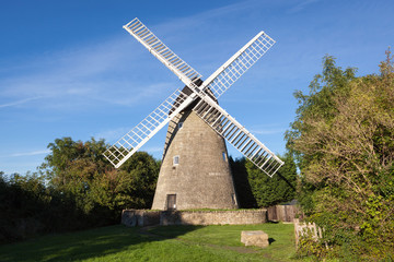 Traditional old windmill in Buckinghamshire, UK
