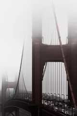 Papier Peint photo Pont du Golden Gate foggy day at the Golden Gate bridge