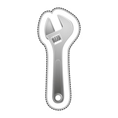 wrench or spanner tool icon image vector illustration design 