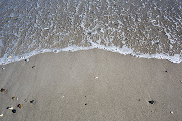 onde sulla spiaggia