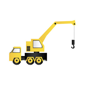 crane truck icon image vector illustration design 