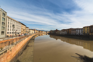 Arno River in Pisa shoot in daylight