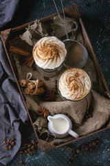 Pumpkin spicy latte