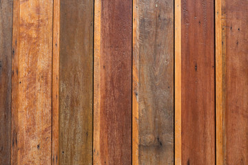 Close up of gray wooden fence panels