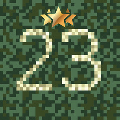 Vector picture to male holiday on February 23