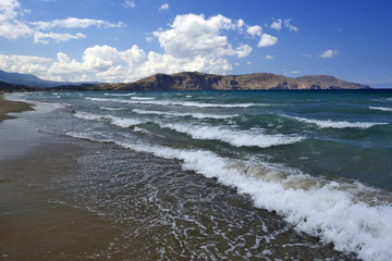 The Aegean Sea. View from the beach of Georgioupolis, Crete © Jurek Adamski