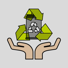 concept recycle icon design vector illustration eps 10