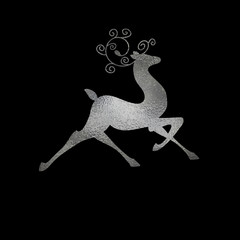 Christmas foil reindeer silhouette