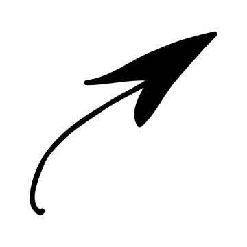 scribble arrow icon image vector illustration design 