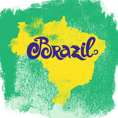 Brazil. Abstract vector background

