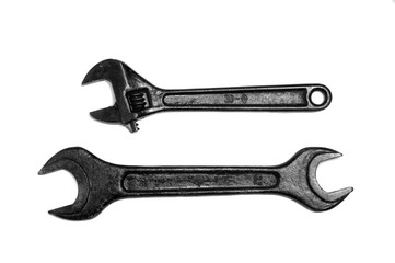 Keys plumbing on a white background.